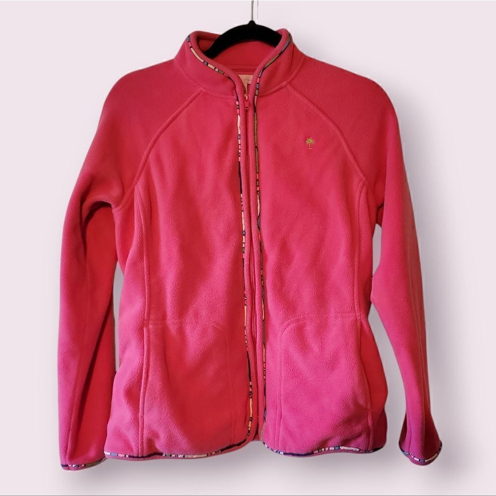 Lilly Pulitzer Long Sleeve Fleece Full Zip Jacket w/Pockets Women's Size S | EUC